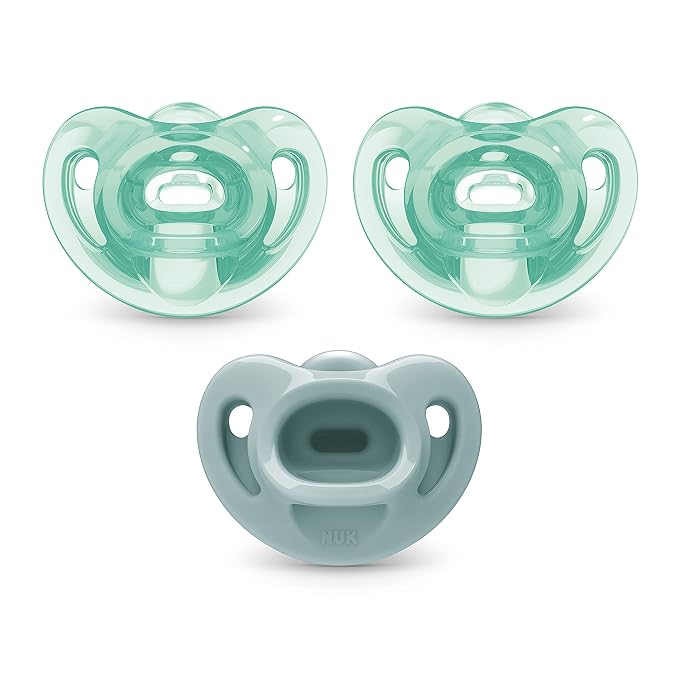 NUK Comfy Orthodontic Pacifiers, 0-6 Months, 3 Pack by NUK
