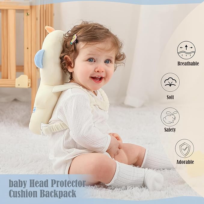 Baby Head Protector Backpack -Soft & Lightweight Pads - Image 2