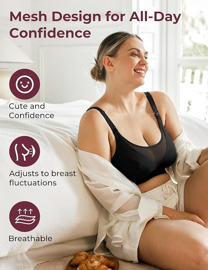 Momcozy Mesh Support Pumping Bra Hands Free Suitable - Image 2