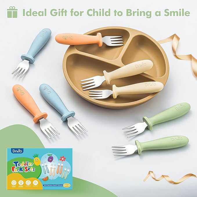 DRKIO 8 Pieces Toddler Forks Set - Image 5