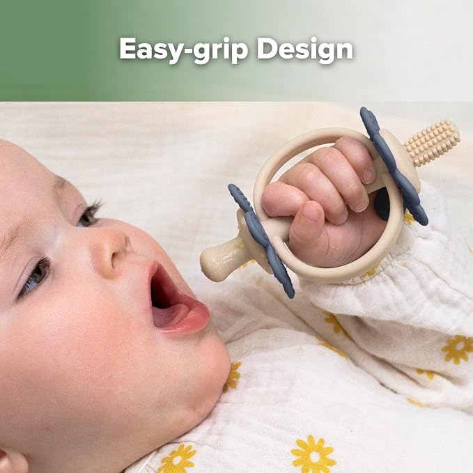 haakaa Silicone Teething Toy, Nipple-Shaped End - Image 6