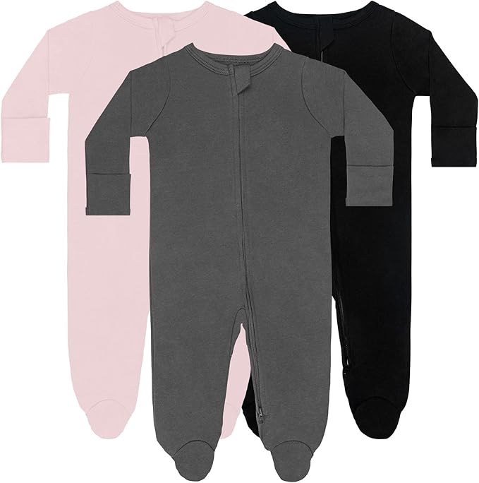 GUISBY Long Sleeve Baby Footed Pajamas by GUISBY
