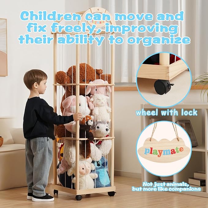Large Stuffed Animal Storage Organizer, Playrooms & Bedrooms - Image 4