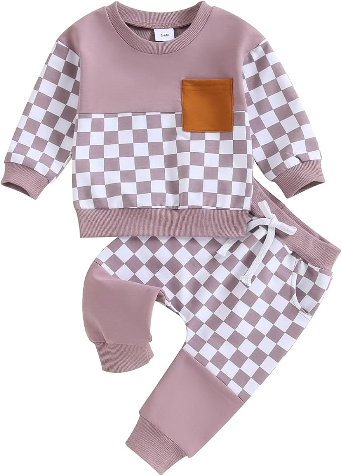 Fernvia Toddler Baby Girl Clothes 3 6 9 12 18 24 Months Fall Outfits Solid Long by Fernvia