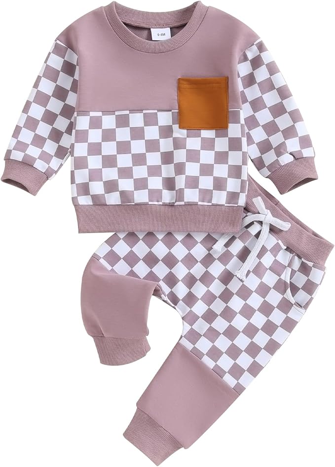 Fernvia Toddler Baby Girl Clothes 3 6 9 12 18 24 Months Fall Outfits Solid Long by Fernvia