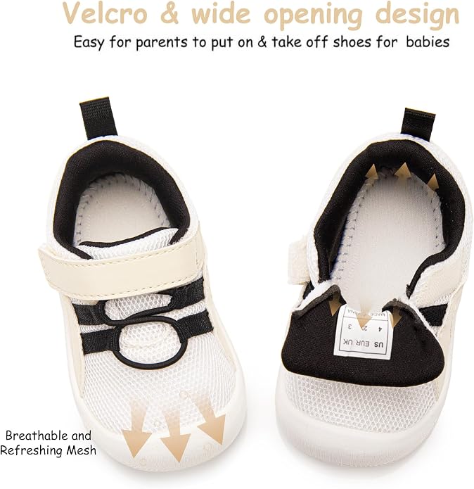 Wide Toddler Shoes Boys Girls Zero Drop Barefoot Infant First Walking Shoes - Image 6