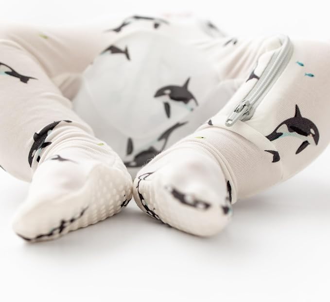 Bamboo Little Soft Baby Footie Pajamas, Baby Clothes, Newborn Sleepers - Image 7