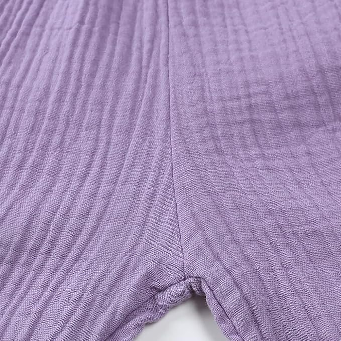 MYGBCPJS Baby Boys Girls Cotton Linen Trousers Kids Casual Ankle Pants Loose - Image 6