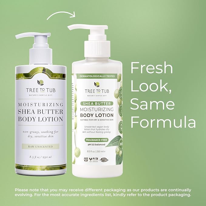 Tree to Tub Unscented Shea Butter Body Lotion - Image 6