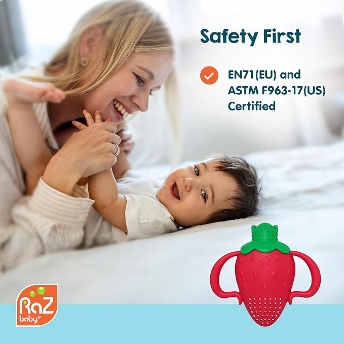 RaZbaby Fruitique Fruit Feeder One-Piece Baby – Larger Opening - Image 9