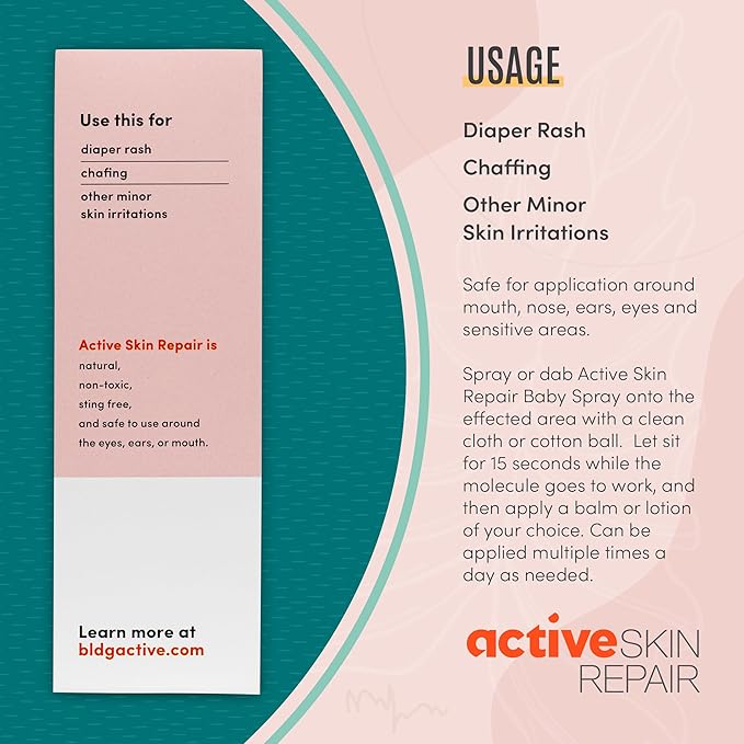 Active Skin Repair Natural, No Sting Baby Spray First Aid Safe - Image 7