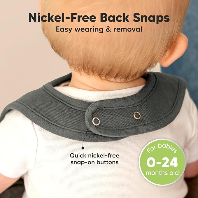 KeaBabies 8-Pack Organic Baby Bibs - Image 6