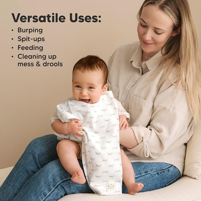 Organic Burp Cloths Baby Boy, Girl - Image 7