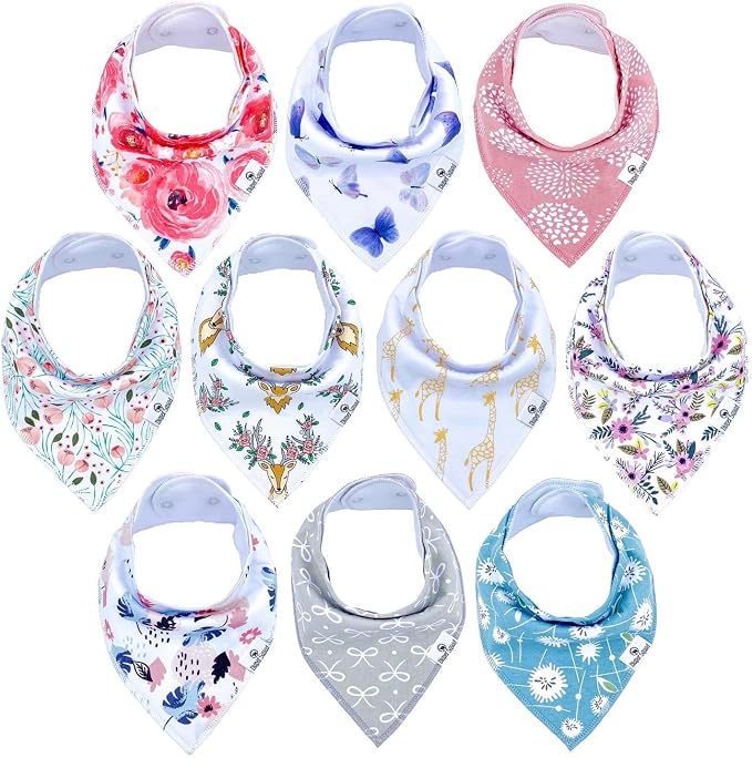 DiaperSquad's Baby Bibs for Drooling and Teething, Bibs for Boys, Baby Girl by DiaperSquad