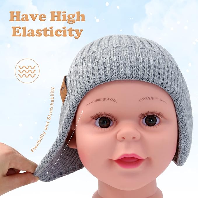 POXIMI Baby Boy Winter Hat Toddler Warm Beanie Girl Knit Hats - Image 2