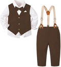 SANGTREE Boys Cotton Linen Suit Formal Set Baby Clothes Boy Gentleman Wedding by Weaimtoprovidecustomerbothgoodserviceandbestproductingoodvalue