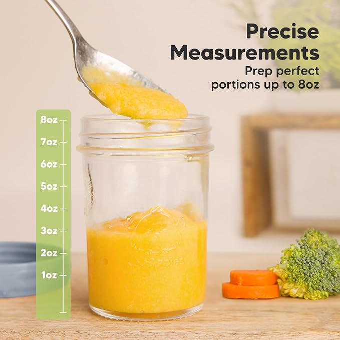 KeaBabies 4pk 8oz Glass Baby Food Containers - Image 4
