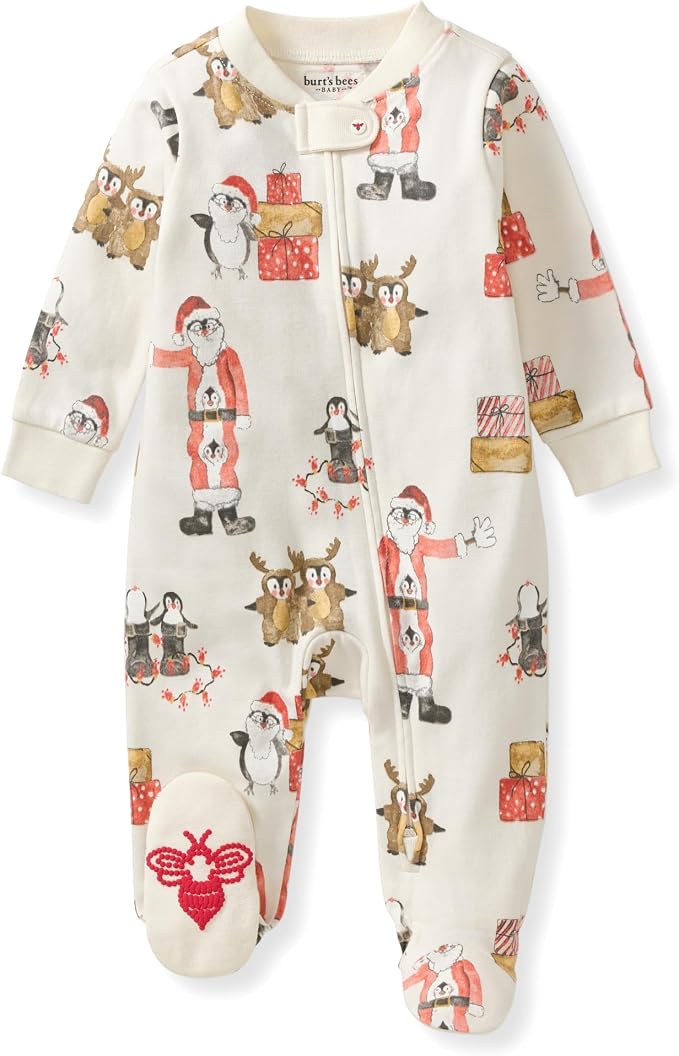 Burt’s Bees Baby Boys' One-Piece Sleep and Play 100% Organic Cotton PJs by BurtsBeesBaby
