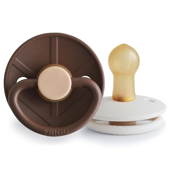 FRIGG Little Viking Natural Rubber Baby Pacifier 2-Pack | Made in Denmark | by mushie