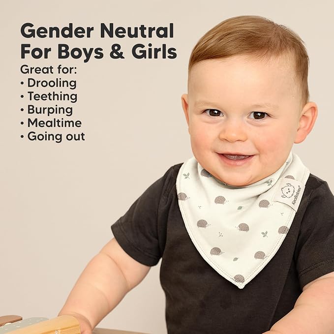 8-Pack Organic Baby Bandana Bibs - Image 6