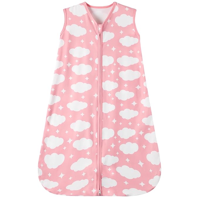 Baby Sleep Sack 0-6 Months Baby Wearable Blanket 100% Rayon Cotton 2-Way Zipper by GUNTAIL