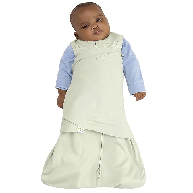 HALO 100% Cotton Sleepsack Swaddle, 3-Way Adjustable Wearable Blanket, TOG 1.5 - Image 3
