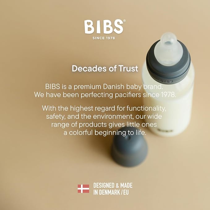 BIBS Baby Bottle 9 oz / 270 ml Silicone Nipple - Image 7