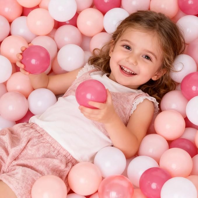 GOGOSO Ball Pits Balls for Toddlers Pack of 50 100 200 Plastics Shape Ball - Image 5