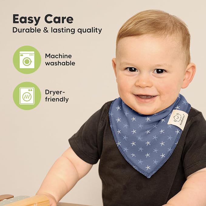 10-Pack Organic Baby Bandana Bibs - Image 7