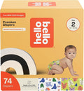 Hello Bello Premium Diapers Size 2, Happy Camper & Live Leaf Love Designs by HelloBello