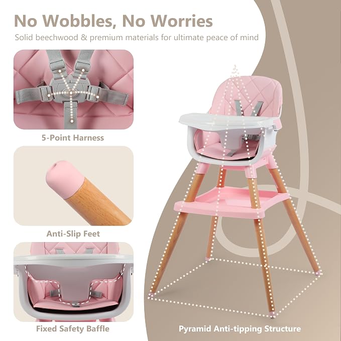 Kinder King 7 in 1 Baby High Chair - Image 5