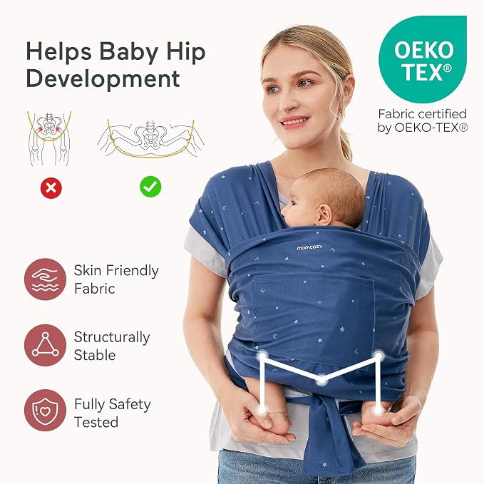 Momcozy Baby Wrap Carrier, Ergonomic Infant Slings - Image 3