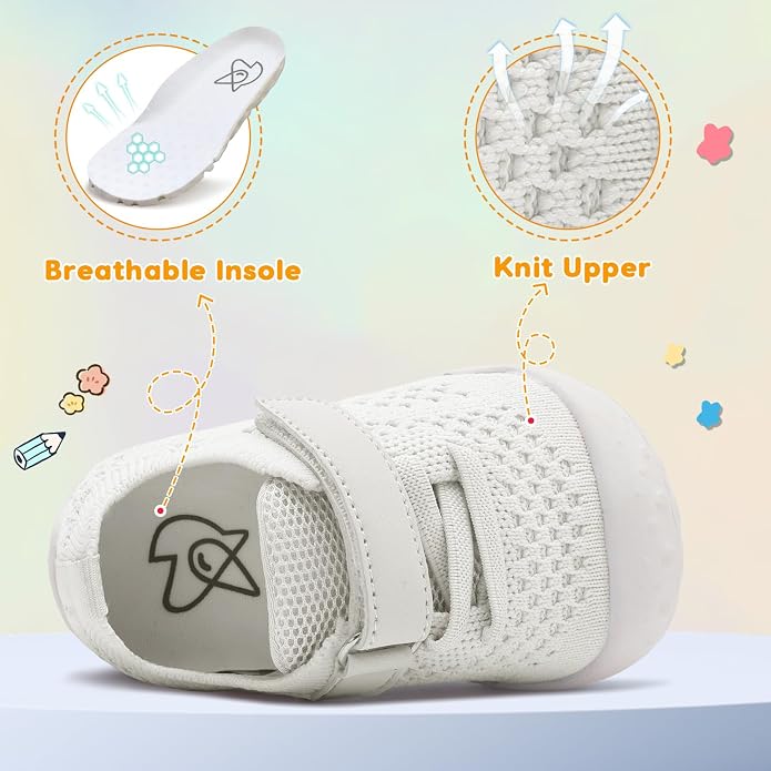 LeIsfIt Baby Shoes Girls Boys First Walking Shoes Infant Sneakers Crib Shoes - Image 5
