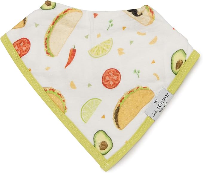 Loulou Lollipop Muslin Bandana Bib Drool Bib Set - Image 3