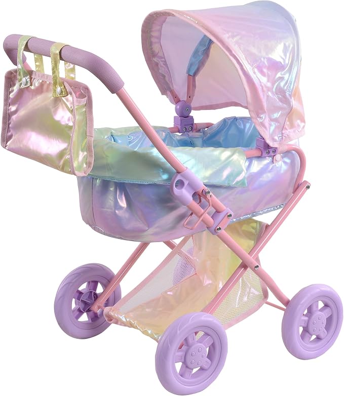 Olivia's Little World Baby Doll Stroller, 2-in-1 Doll Pram Buggy by OliviasLittleWorld