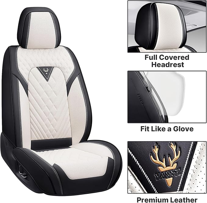 Car Seat Covers, Waterproof Faux Leather Automotive Comfortable Seat Covers - Image 4