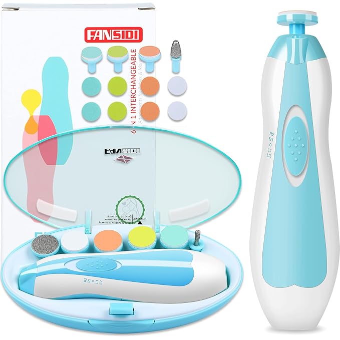 Baby Nail Trimmer Electric, FANSIDI Baby Nail Clippers Safe Baby Nail File Kit by FANSIDI
