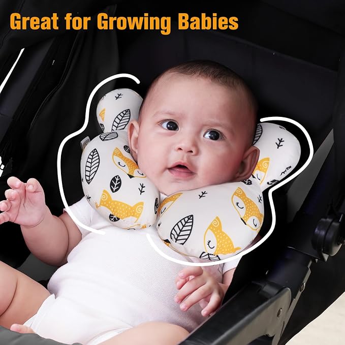 KAKIBLIN Baby Neck Pillow, Upgraded Baby Support Pillow - Image 4