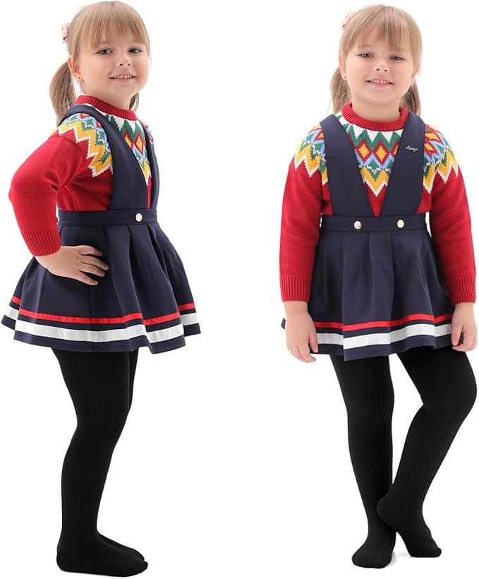EPEIUS Baby Girl Tights Thick Cable Knit Leggings Stockings Cotton Pantyhose - Image 5