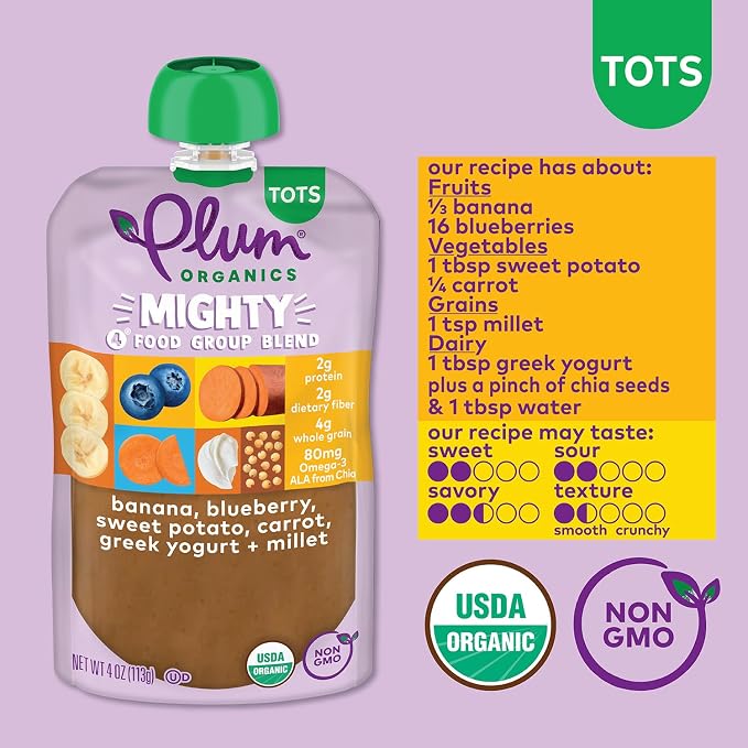 Plum Organics Mighty 4 Organic Toddler Food - Image 3