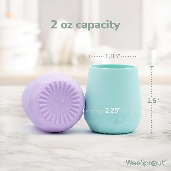 WeeSprout Silicone Baby Training Cups - Image 2