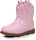 Blikcon Toddler Cowboy Boots for Boys Girls Baby Infant Cowgirl Boots Round Toe by BlikconGroup