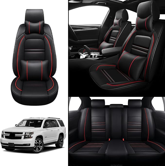 Car Seat Covers for Chevy Tahoe 1995-2025 | 5-Seats Seat Covers, Waterproof - Image 2