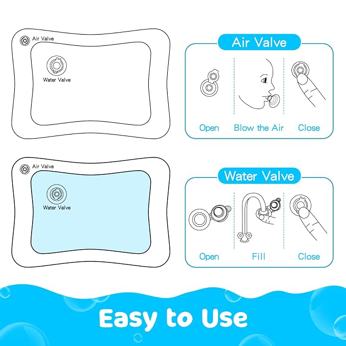 Tummy Time Water Mat丨Inflatable Tummy Time Water Play Mat - Image 8