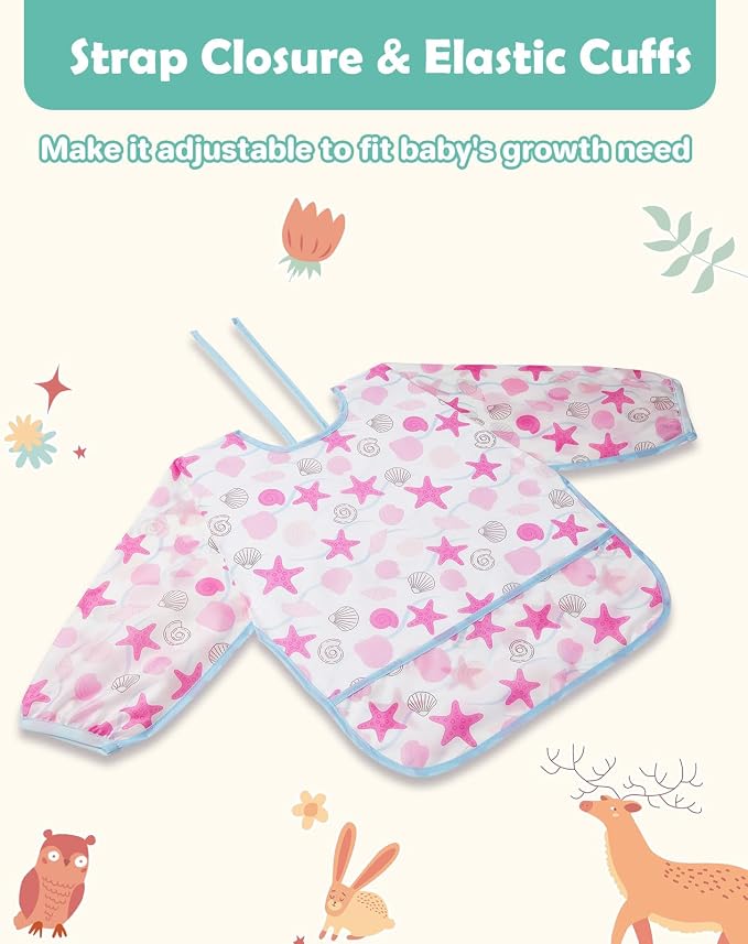 Lictin Long Sleeve Bibs 5 Pack - Image 4