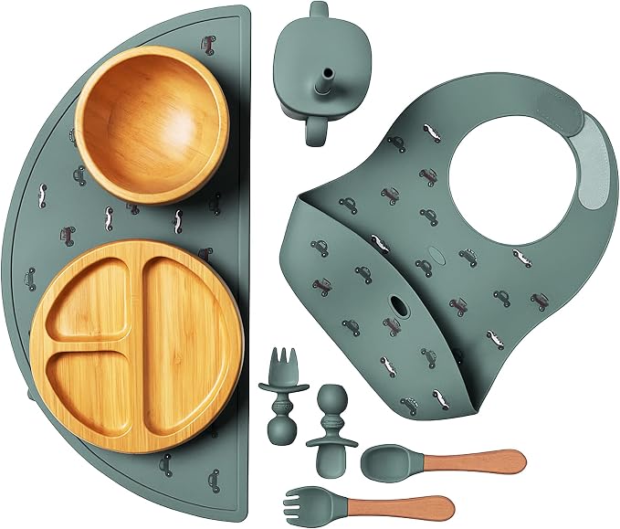 Bamboo Baby Feeding Set for Infants & Toddlers by FeedMeFun