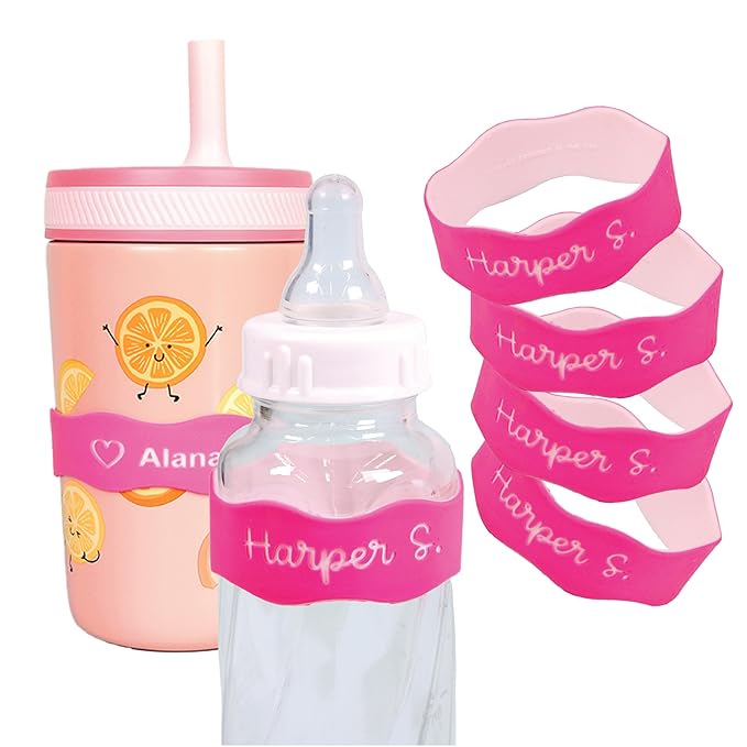 InchBug Orbit Labels Baby Bottle and Water Bottle Silicone Name Bands – by Inchbug