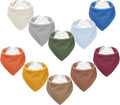 Muslin Baby Bibs, Soft Triangular Baby Bandana Drool Bibs by NISXABEBE
