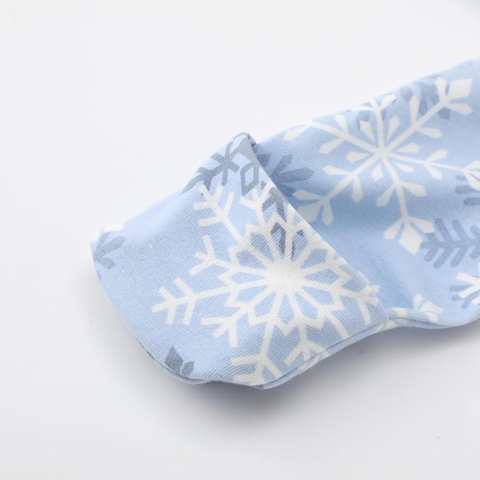 O2 BABY Baby Boys Girls Organic Cotton Zip-Front Sleeper Pajamas, Footed Sleep - Image 3