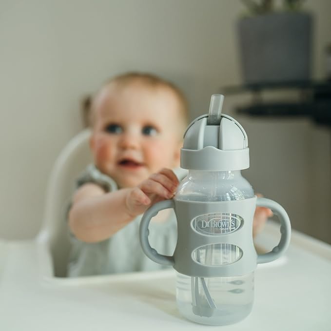 Dr. Brown's Milestones Wide-Neck Sippy Straw Bottle - Image 5